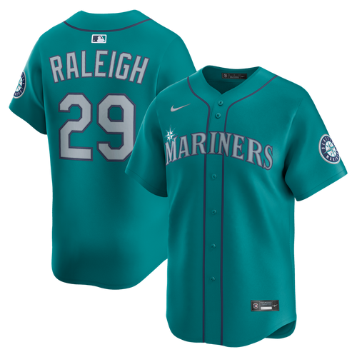 Cal Raleigh Seattle Mariners Nike Alternate Limited Jersey - Teal
